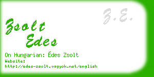 zsolt edes business card